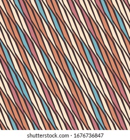 Seamless abstract pattern with multicolored diagonal strokes.
