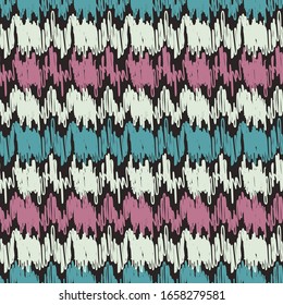 Seamless abstract pattern with multicolored stripes.
