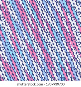 Seamless abstract pattern with multicolored stripes.
