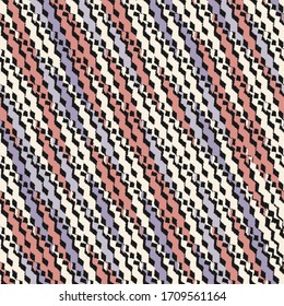 Seamless abstract pattern with multicolored stripes.
