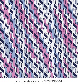 Seamless abstract pattern with multicolored stripes.
