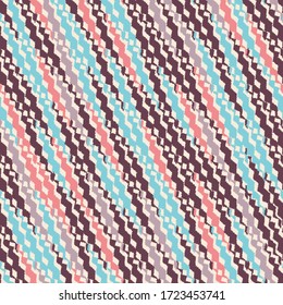Seamless abstract pattern with multicolored stripes.
