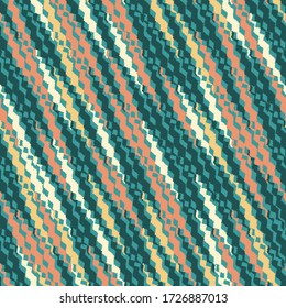 Seamless abstract pattern with multicolored stripes.
