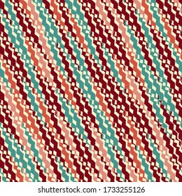 Seamless abstract pattern with multicolored stripes.

