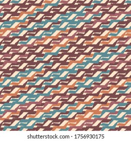 Seamless abstract pattern with multicolored stripes.
