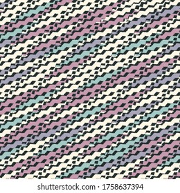Seamless abstract pattern with multicolored stripes.
