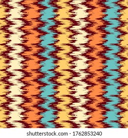 Motif abstrait harmonieux de bandes multicolores.
