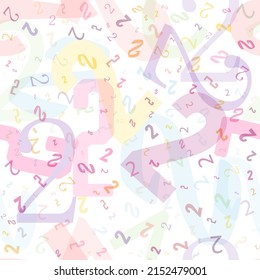 Seamless abstract pattern of the number 2 for texture, textiles and simple backgrounds