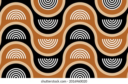 Seamless abstract pattern on a black. Vector Illustration.