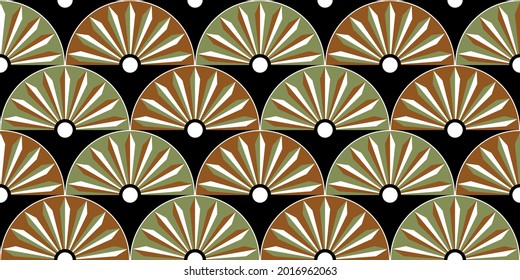 Seamless abstract pattern on a black. Vector Illustration.
