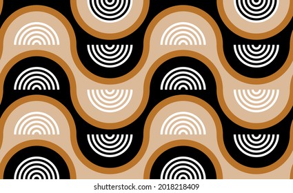 Seamless abstract pattern on a black. Vector Illustration.