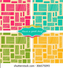 seamless abstract pattern on colorful background