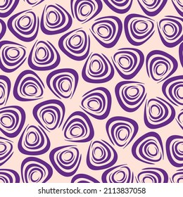 Seamless abstract pattern on pink. Vector Illustration.