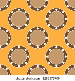 Seamless abstract pattern on the yellow background