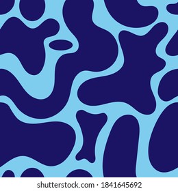 Seamless abstract pattern on yellow background.Vector image. Graphic spotted ornament.