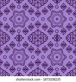 Patrón abstracto sin igual de estilo oriental. Impresión tradicional para textiles y papel. Ilustración vectorial.