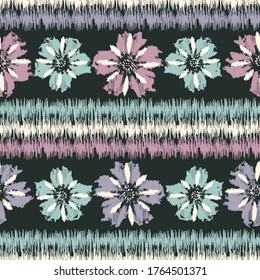 Seamless abstract pattern with ornament flower image.
