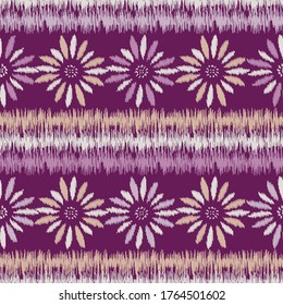 Seamless abstract pattern with ornament flower image.
