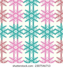 Seamless abstract pattern with ornament. Vector texture for tiles, wallpaper, wrapping paper, fabric, textile