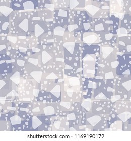 Seamless abstract pattern painted in colors of winter landscape.
In the foreground of the picture is a snow storm.