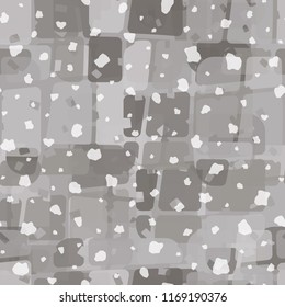 Seamless abstract pattern painted in colors of winter landscape.
In the foreground of the picture is a symbolic snowfall.