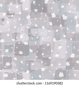 Seamless abstract pattern painted in colors of winter landscape.
In the foreground of the picture is a symbolic snowfall.