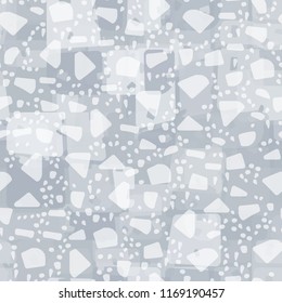 Seamless abstract pattern painted in colors of winter landscape.
In the foreground of the picture is a snow storm.