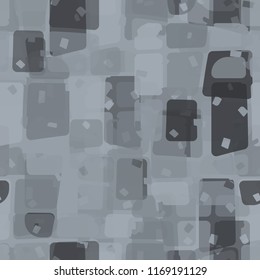 Seamless abstract pattern painted in colors of winter landscape.