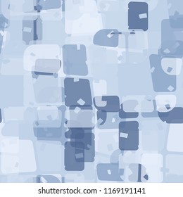 Seamless abstract pattern painted in colors of winter landscape.