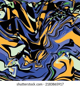Seamless Abstract Pattern Painting- Vector