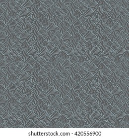 Seamless abstract pattern in pale cyan and gray-brown colors. Vector illustration.