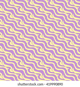 Seamless abstract pattern in pale magenta and yellow colors. Vector illustration.