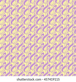 Seamless abstract pattern in pale magenta and yellow colors. Vector illustration.