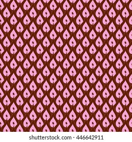 Seamless abstract pattern in pale pink and brown colors. Vector illustration.