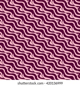 Seamless abstract pattern in pale rose and chocolate colors. Vector illustration.
