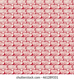 Seamless abstract pattern in pale rose and dark red colors. Vector illustration.