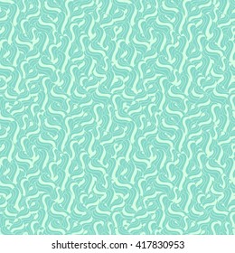 Seamless abstract pattern in pale turquoise and mint colors. Vector illustration.