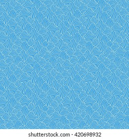 Seamless abstract pattern in pale yellow and light blue colors. Vector illustration.