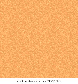 Seamless abstract pattern in pale yellow and peach-orange colors. Vector illustration.