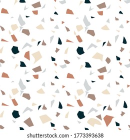 Seamless, abstract pattern in pastel colors. Vector illustration.