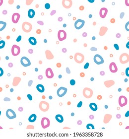 Seamless abstract pattern in pastel shades. Vector illustration