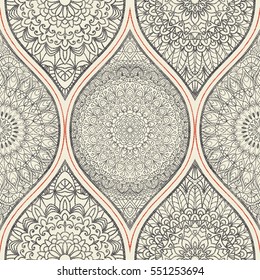 Seamless abstract pattern with patchwork in retro colors on texture background.  Can be used for ceramic tile, wallpaper, linoleum, textile, invitation card, wrapping, web page background.