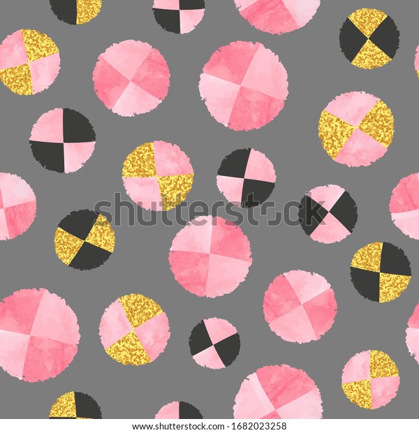 Seamless Abstract Pattern Pink Circles Stock Vector (Royalty Free ...