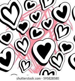 Seamless abstract pattern, pop art style.
