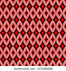 Seamless abstract pattern. Print for textile and paper in red-pink colors. Vector illustration.