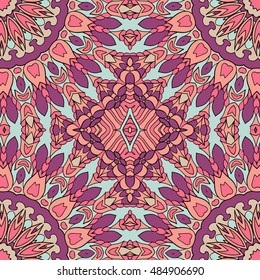 Seamless abstract pattern for printing on fabric or paper. Hand drawn background.