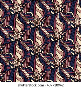 Seamless abstract pattern for printing on fabric or paper. Hand drawn background.