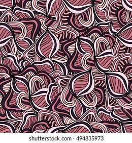 Seamless abstract pattern for printing on fabric or paper. Hand drawn background.