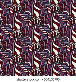 Seamless abstract pattern for printing on fabric or paper. Hand drawn background.