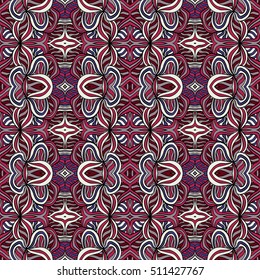 Seamless abstract pattern for printing on fabric or paper. Hand drawn background.